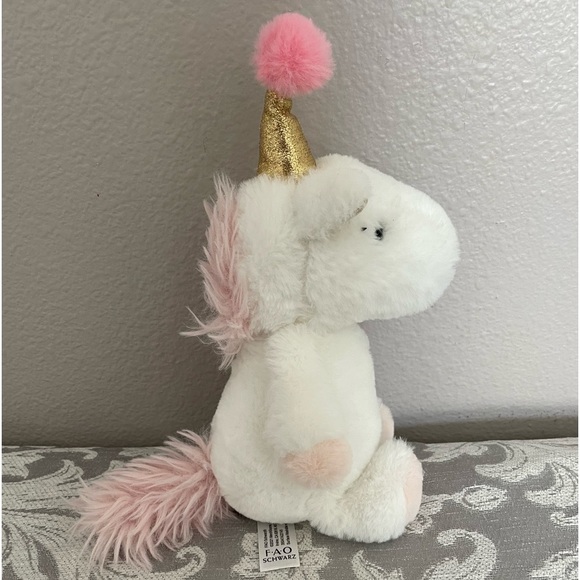 FAO Schwarz Party Pony Unicorn Plush Animal - Picture 4 of 5
